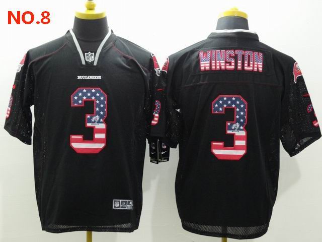 Men's Tampa Bay Buccaneers 3 Jameis Winston Jesey NO.8;